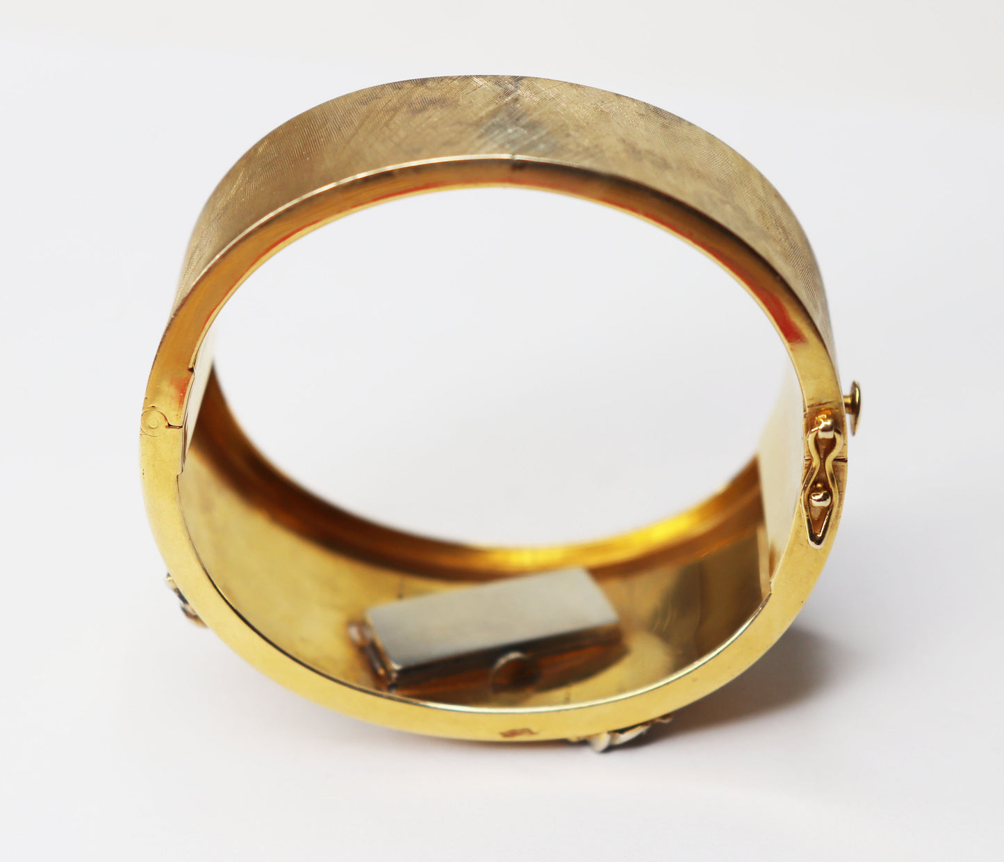 14kt Swiss Watch Bangle Bracelet