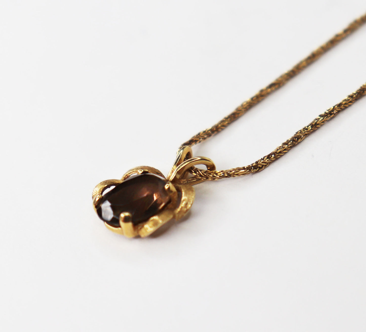 14kt Smoky Quartz Pendant