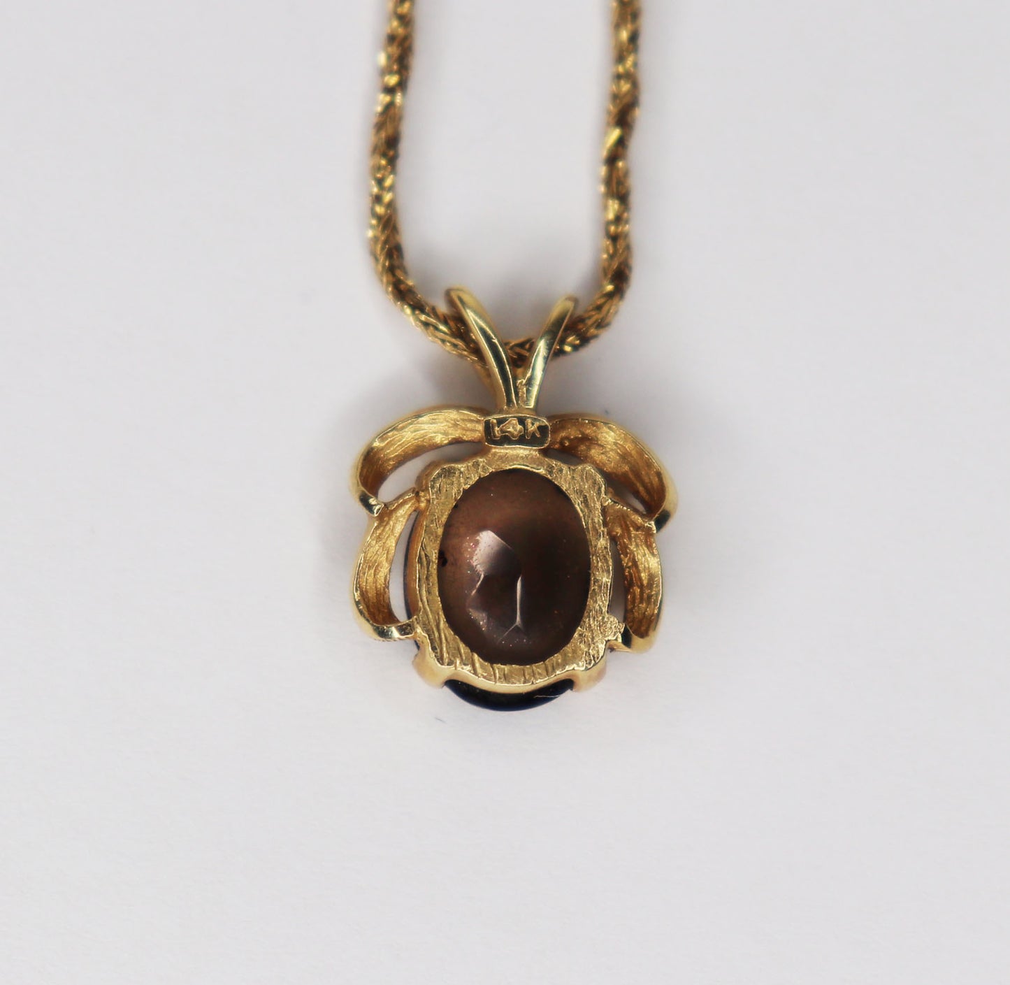 14kt Smoky Quartz Pendant