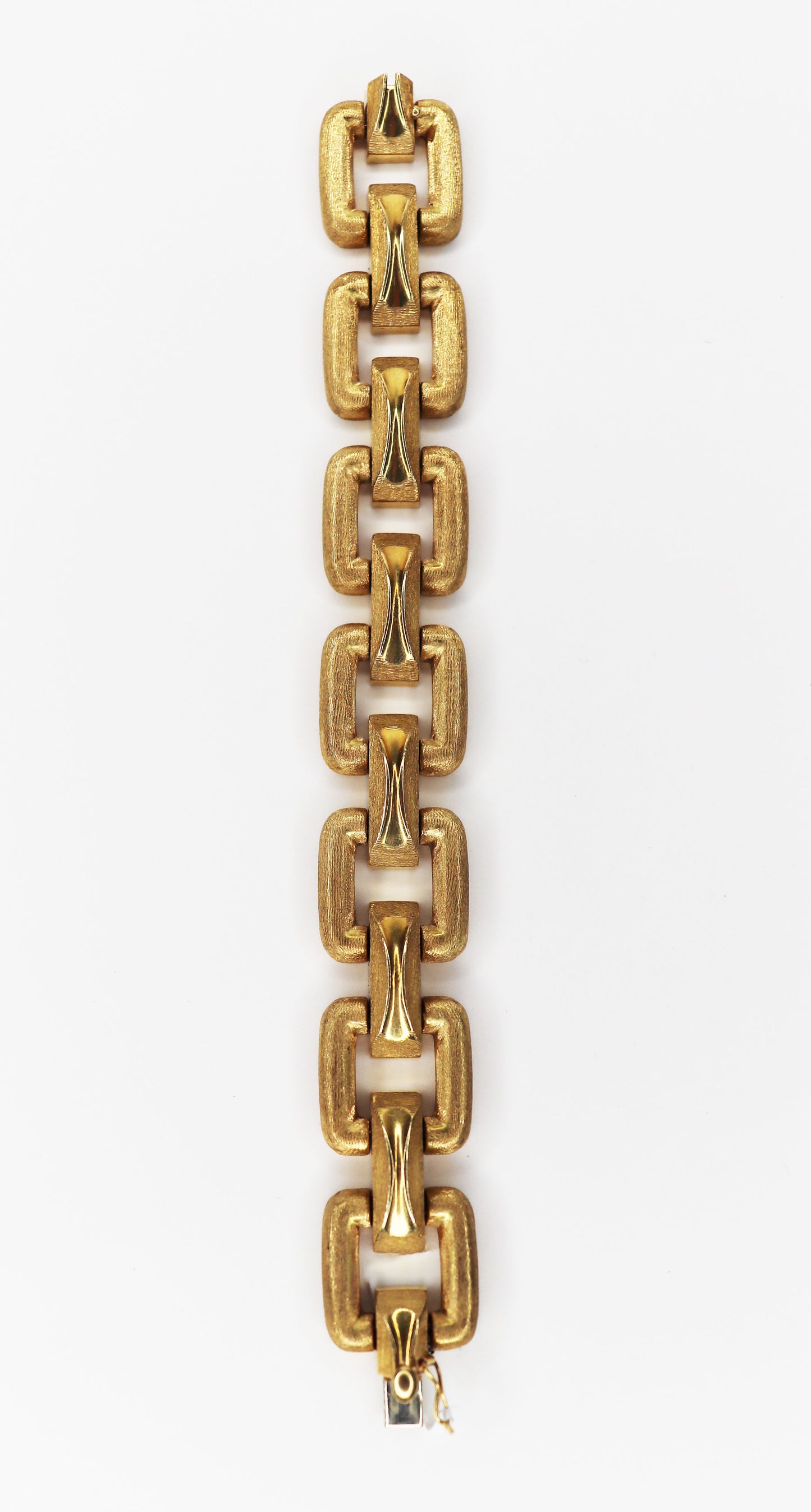 18kt Square Link Bracelet