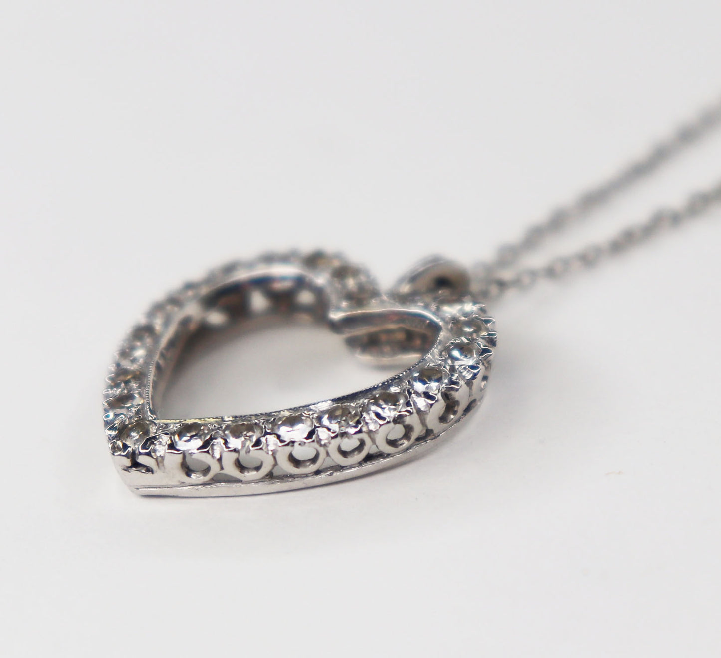 19th Century Diamond Heart Pendant