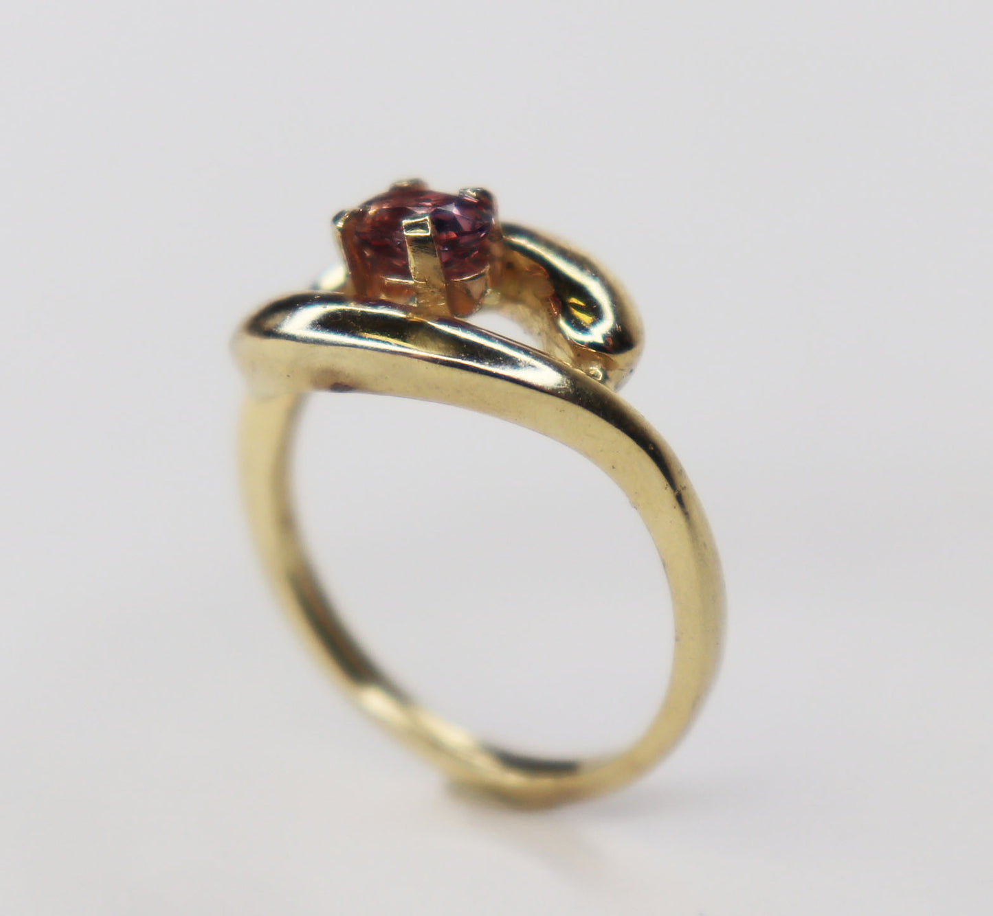 14kt Pink Quartz Bypass Ring