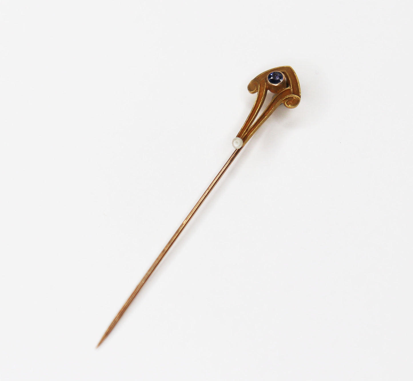 Pin with Sapphire & Pearl