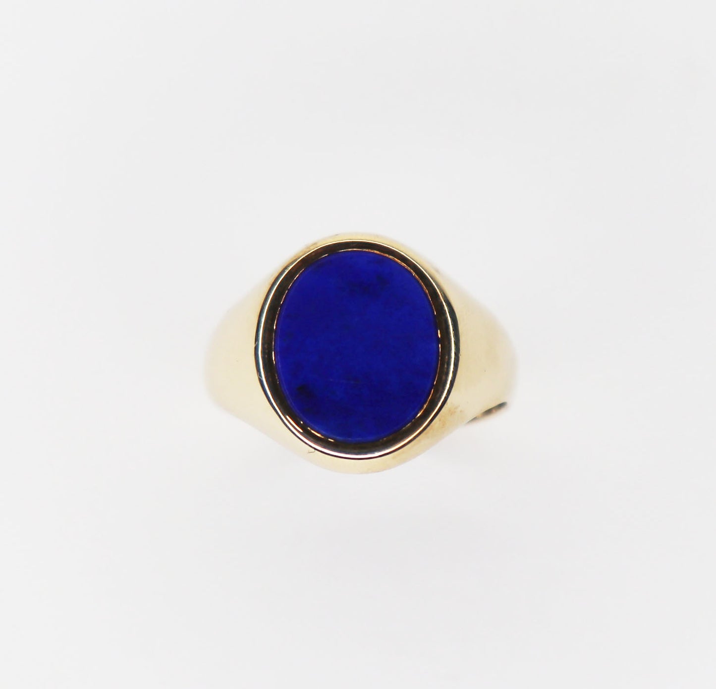 1970s 9kt Lapis Signet Ring