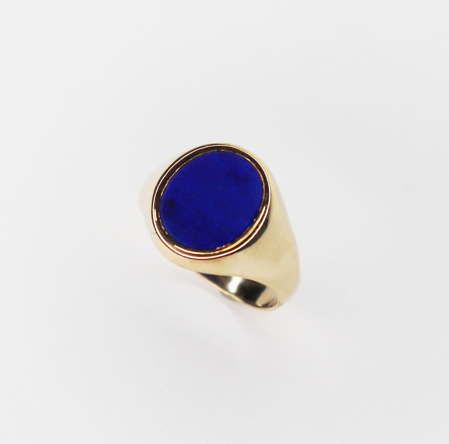 1970s 9kt Lapis Signet Ring
