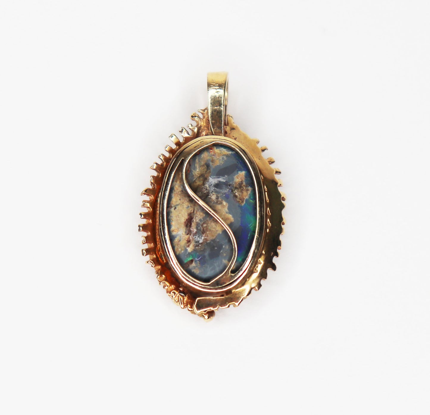 Opal and Diamond Constellation Pendant