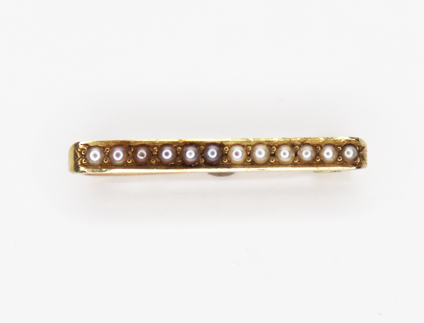Victorian Seed Pearl Safety Pin