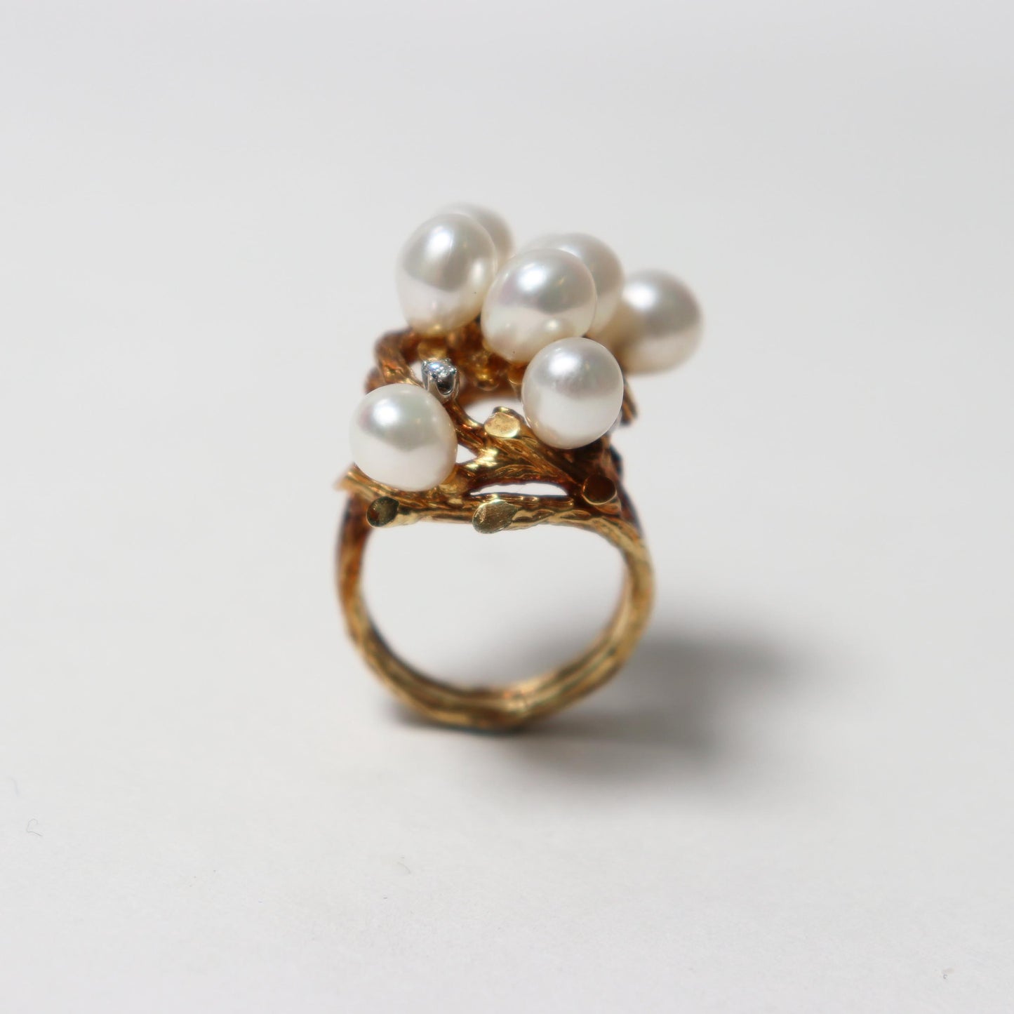 1970s Pearl Cluster Ring