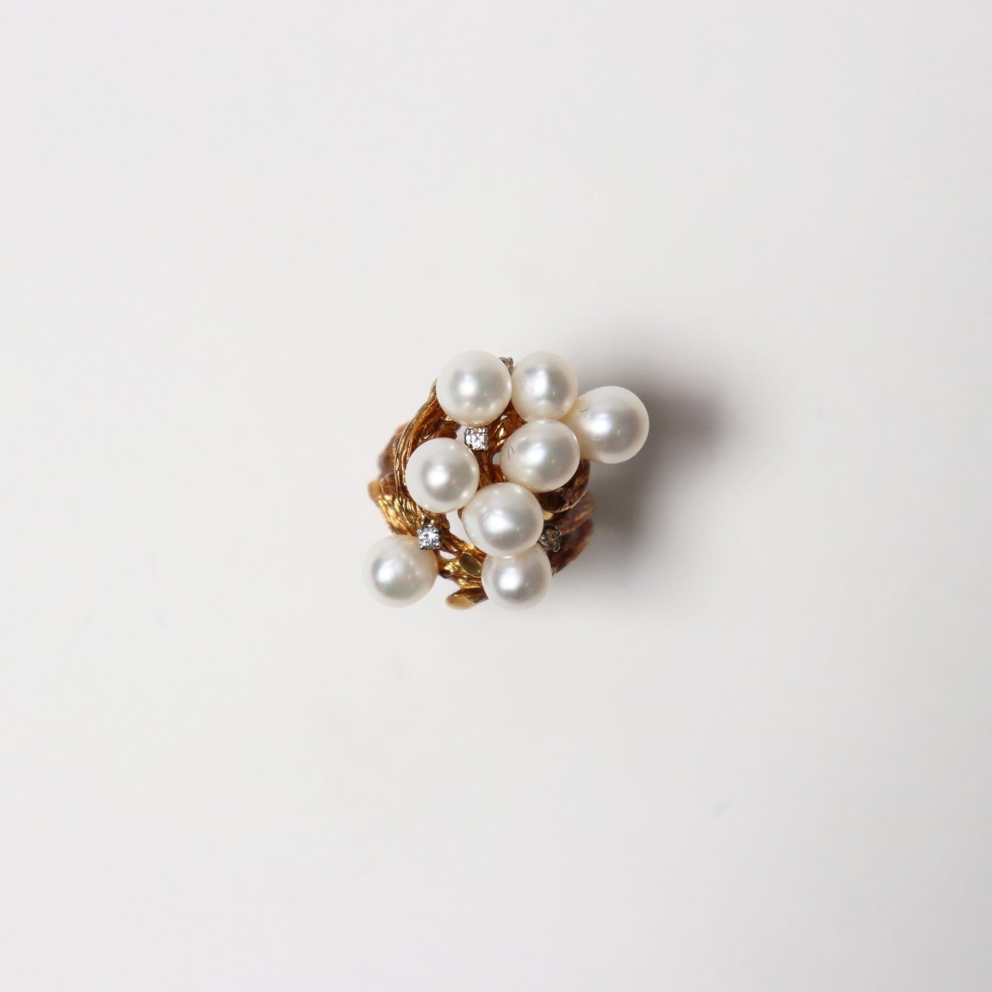 1970s Pearl Cluster Ring