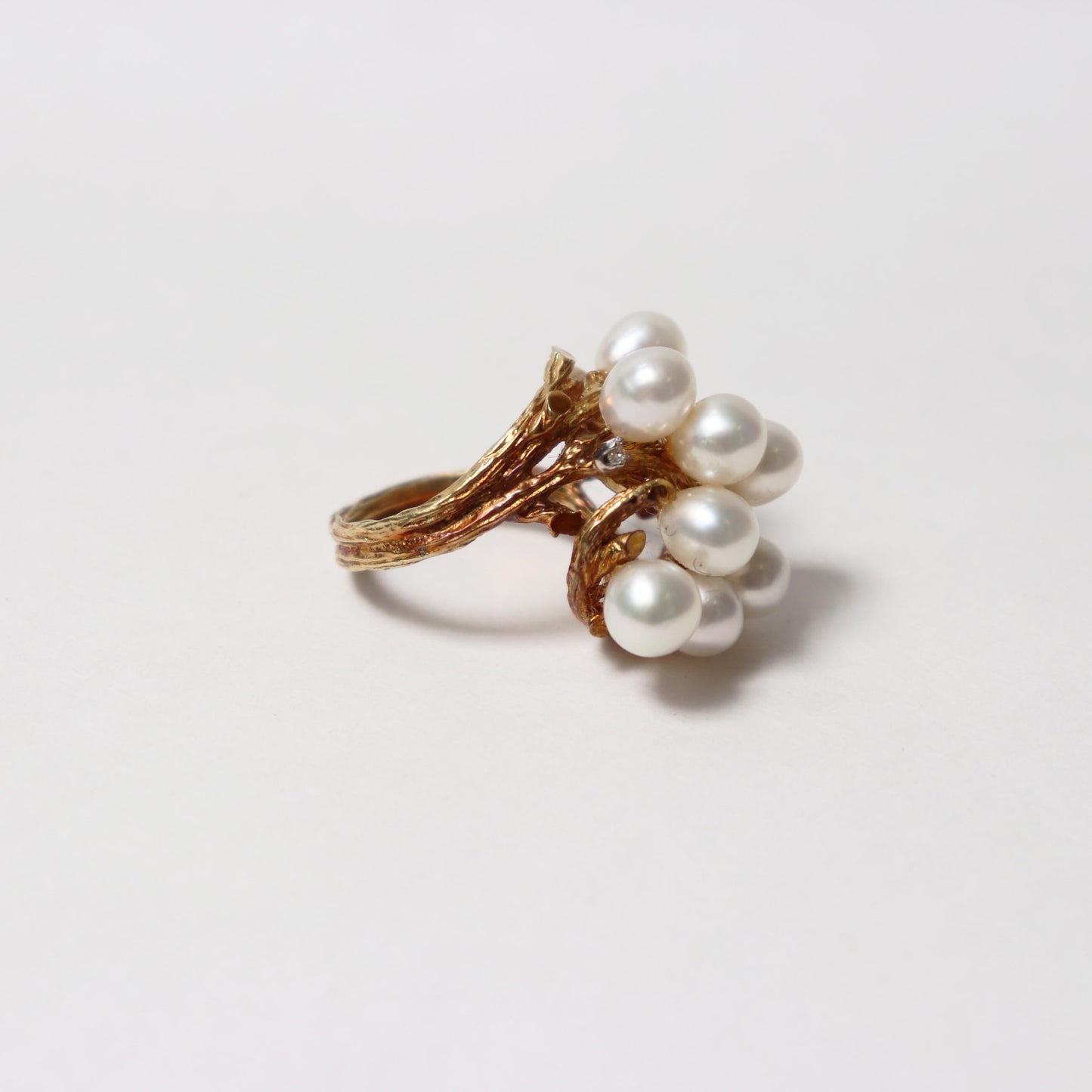 1970s Pearl Cluster Ring