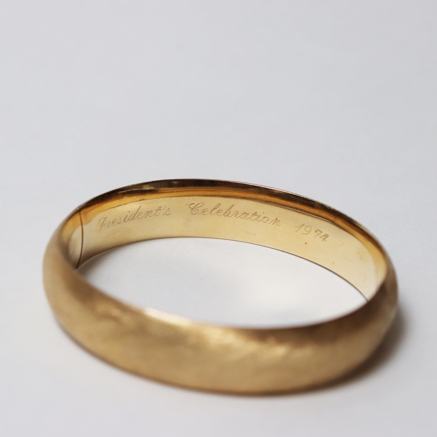Vintage 1970's Brushed Gold Bangle