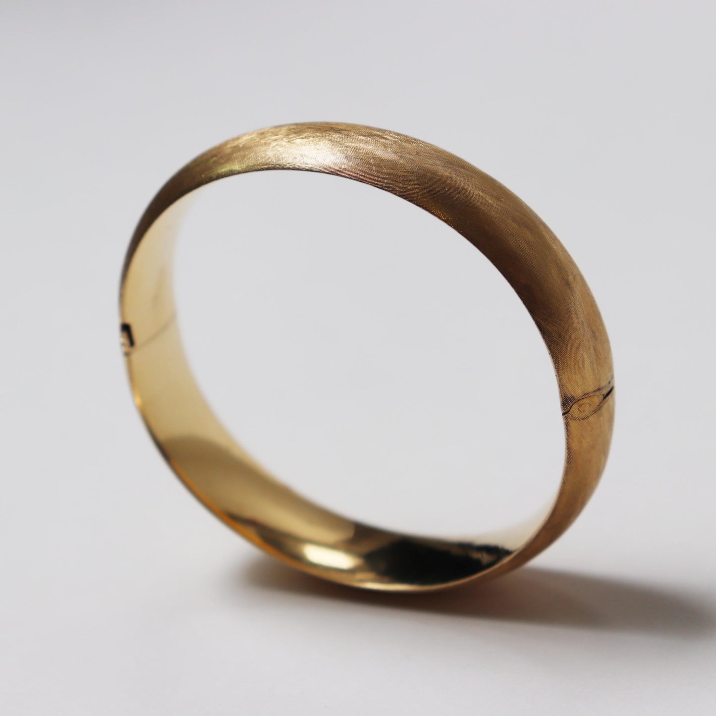 Vintage 1970's Brushed Gold Bangle