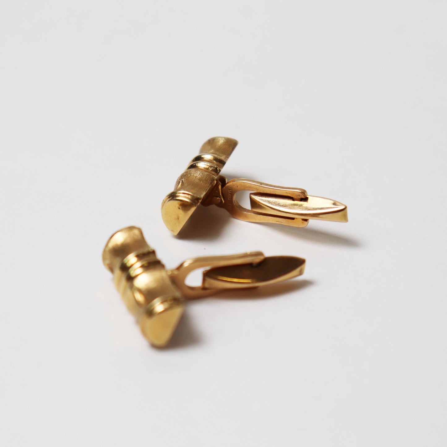 Vintage 18kt Bamboo Cufflinks