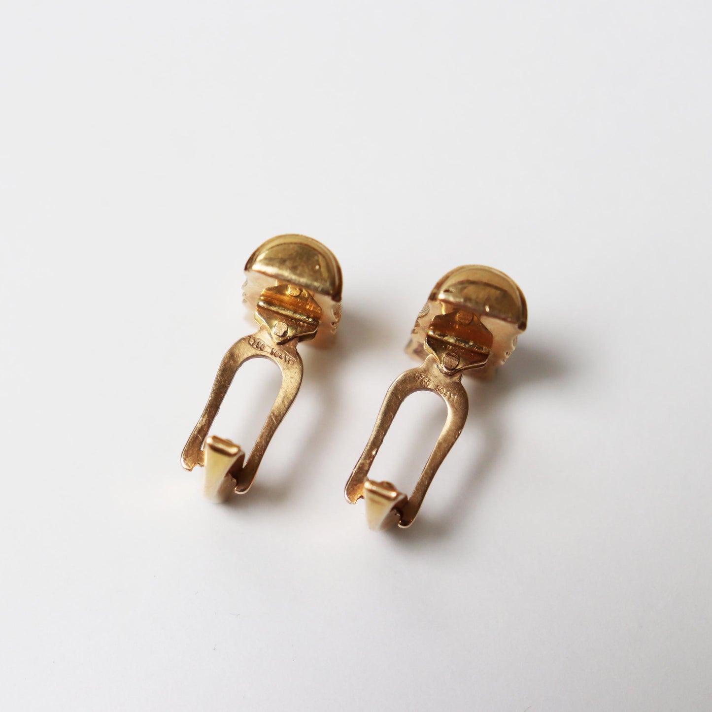 Vintage 18kt Bamboo Cufflinks