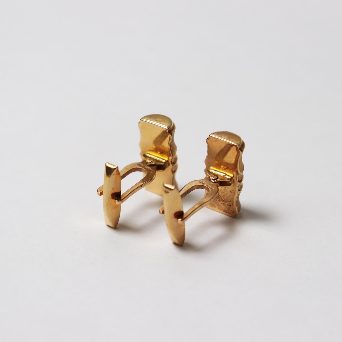 Vintage 18kt Bamboo Cufflinks