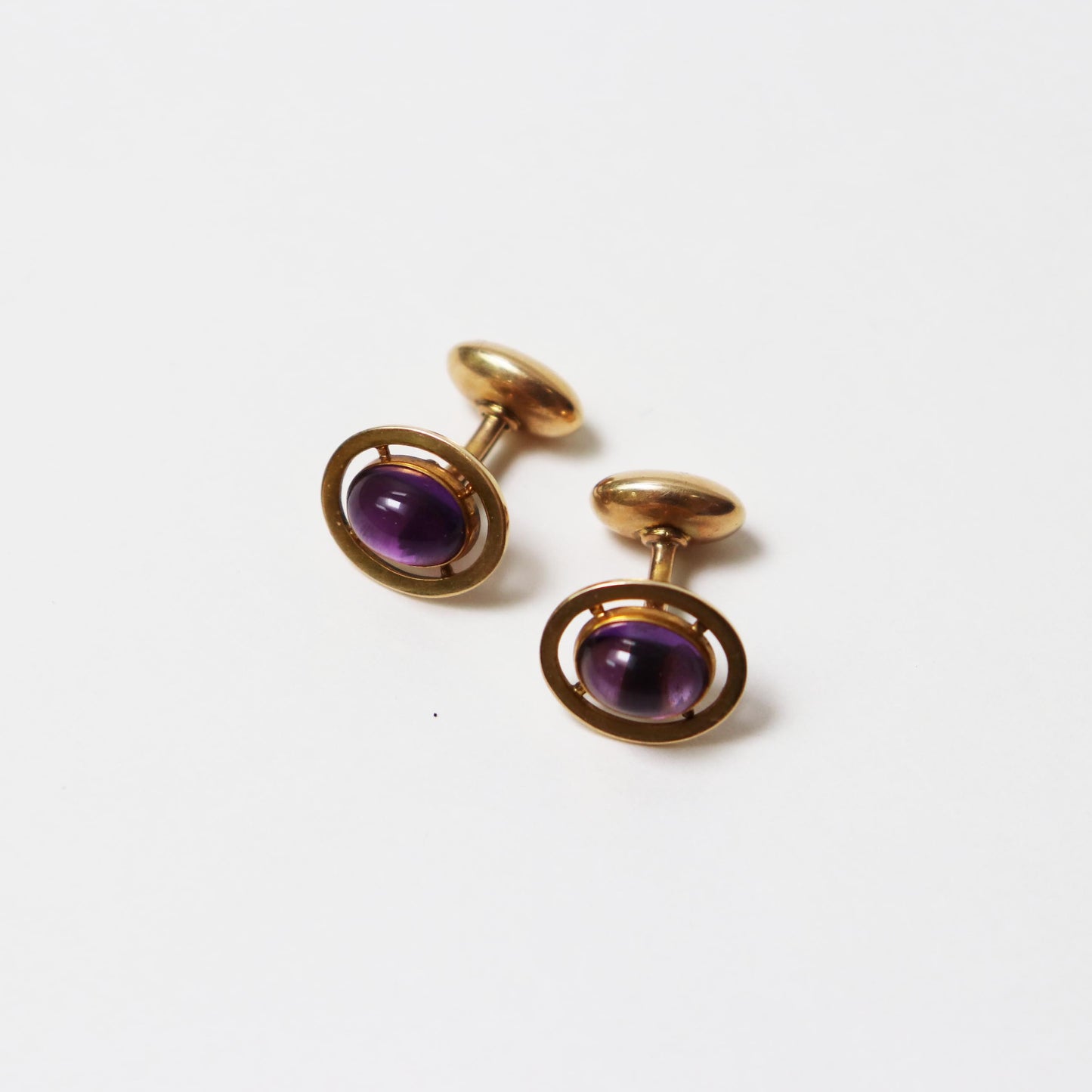 Edwardian Era Amethyst Cufflinks