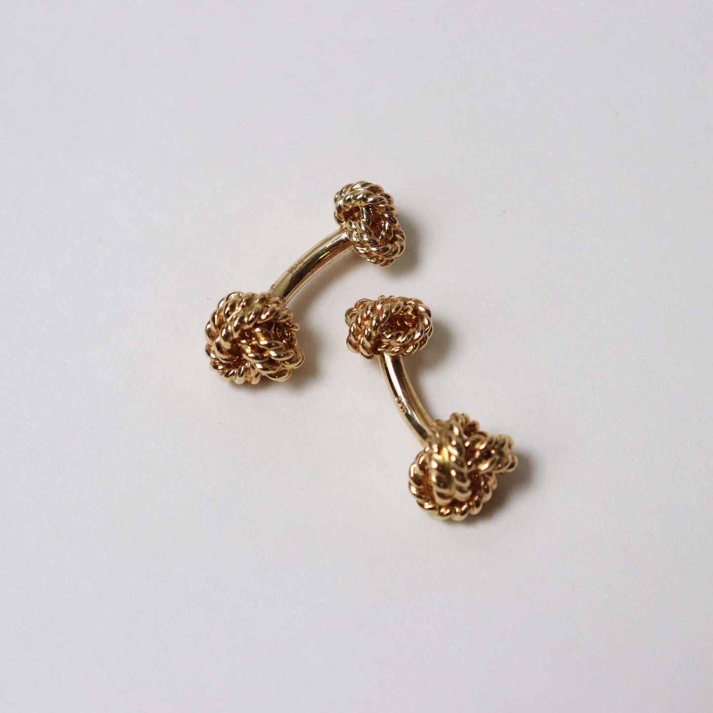 1980s Vintage Rope Knot Cufflinks
