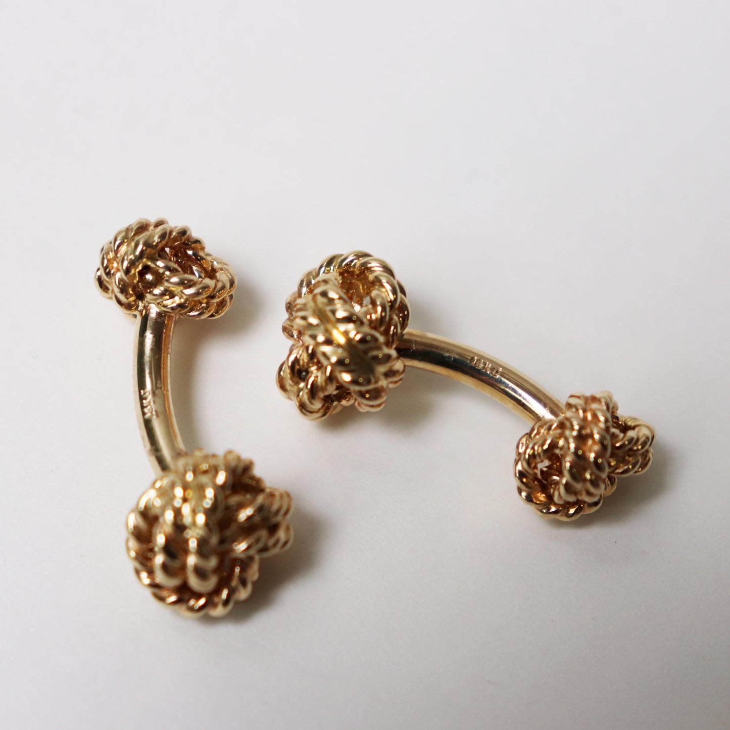 1980s Vintage Rope Knot Cufflinks