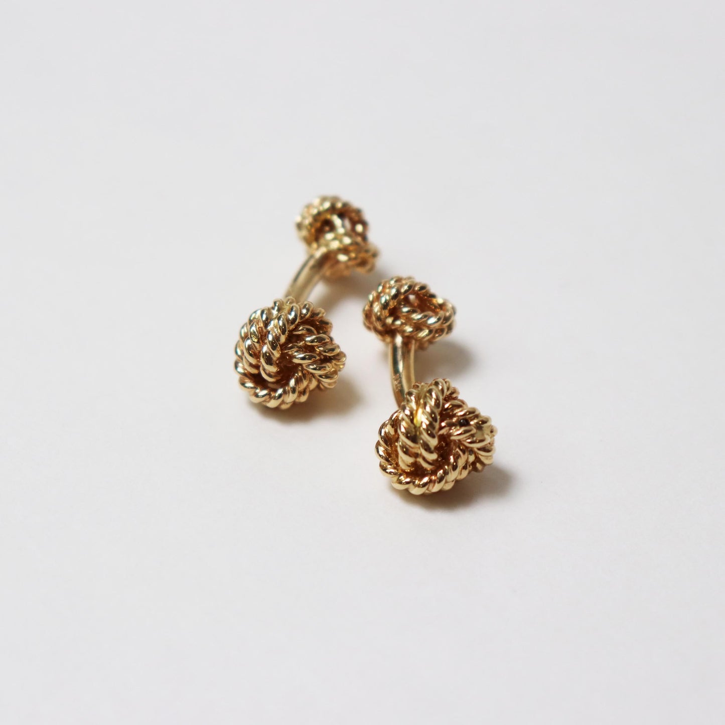 1980s Vintage Rope Knot Cufflinks