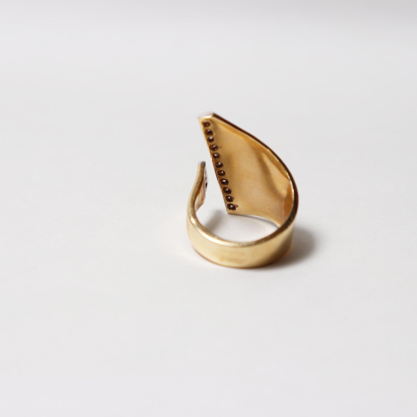 Modernist Design Diamond Ring