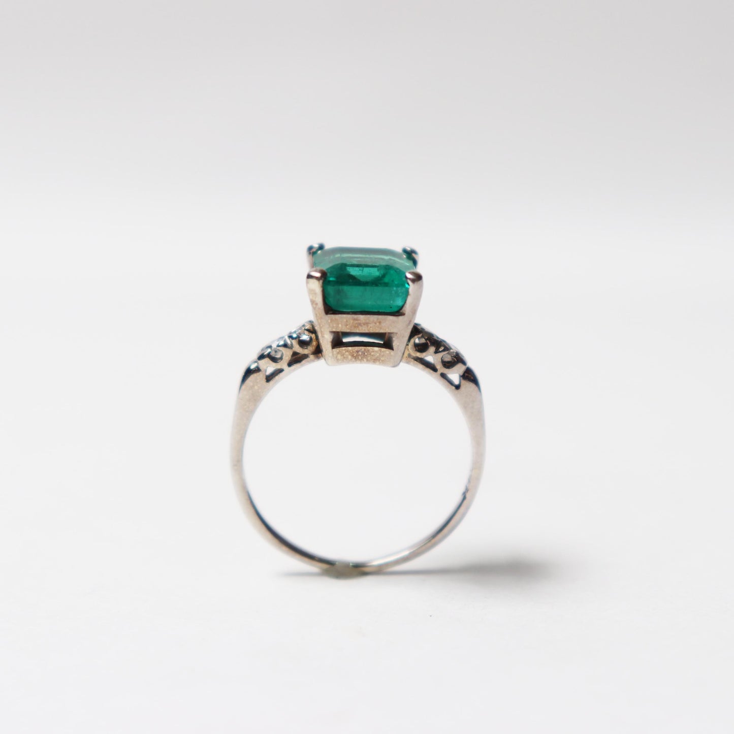 Art Deco Emerald Cocktail Ring