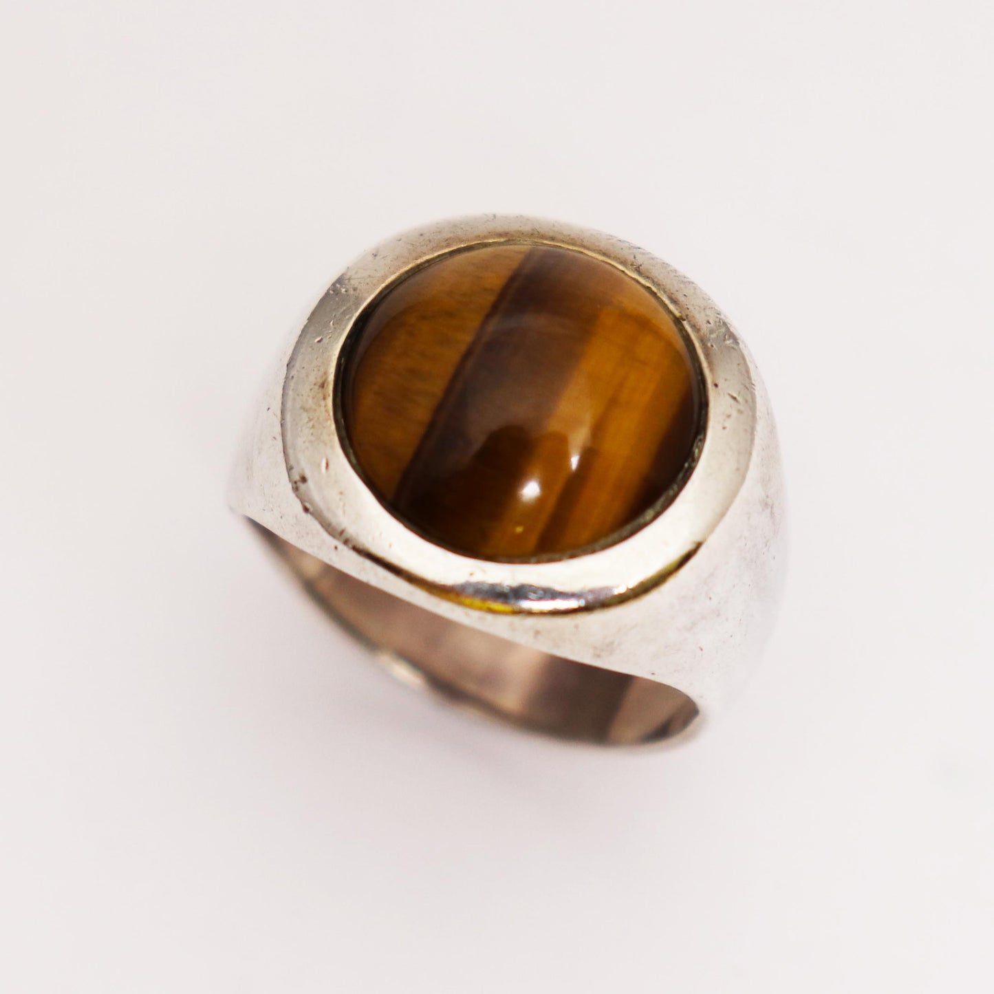 Tigers Eye Cabochon Ring