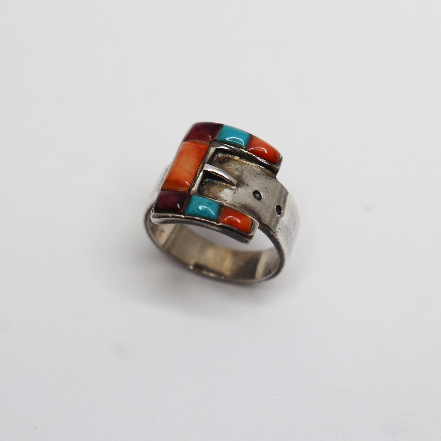 Native American Buckle Inlay Ring