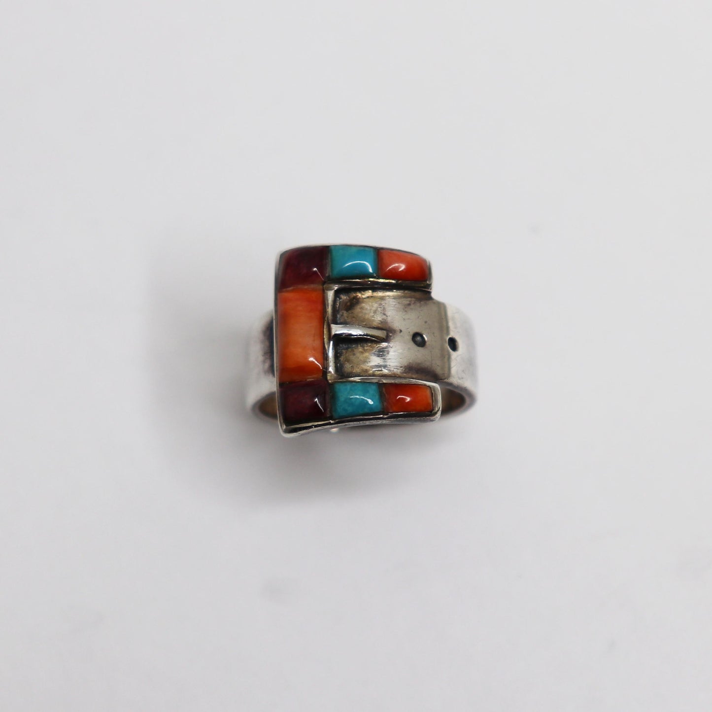 Native American Buckle Inlay Ring