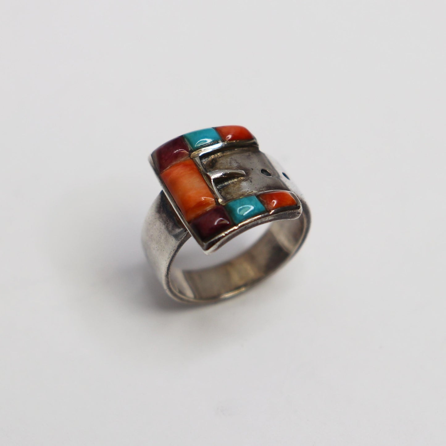 Native American Buckle Inlay Ring