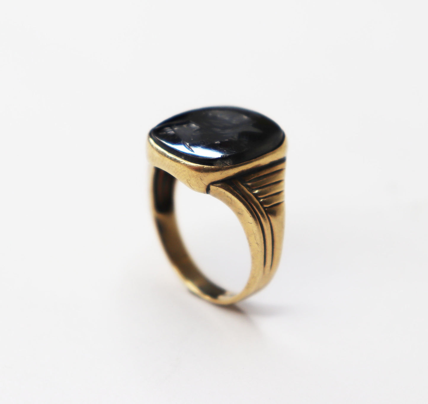 Hematite Intaglio Ring