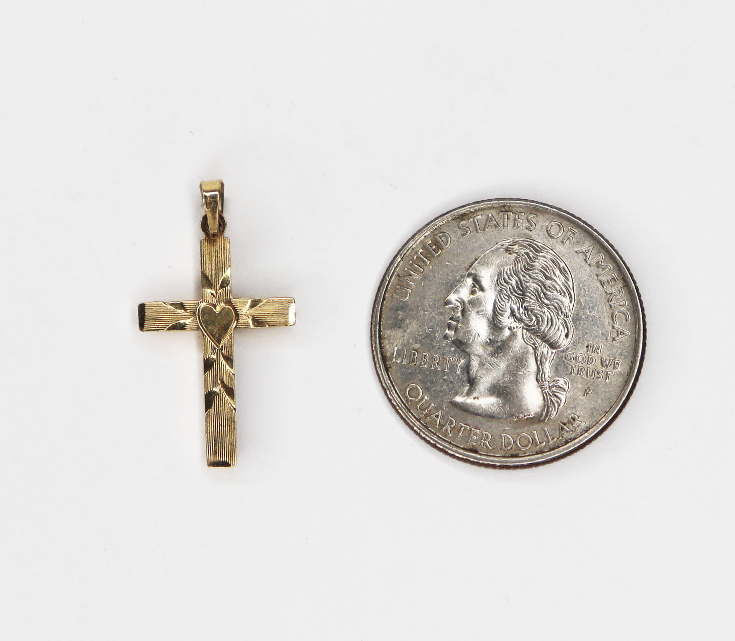 14kt Cross Charm