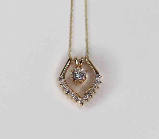 Vintage Diamond Necklace Accented Jacket