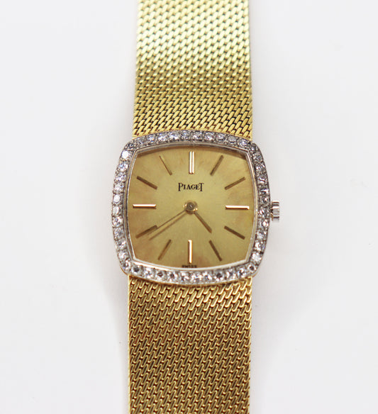 18kt Gold & Diamond Piaget Watch