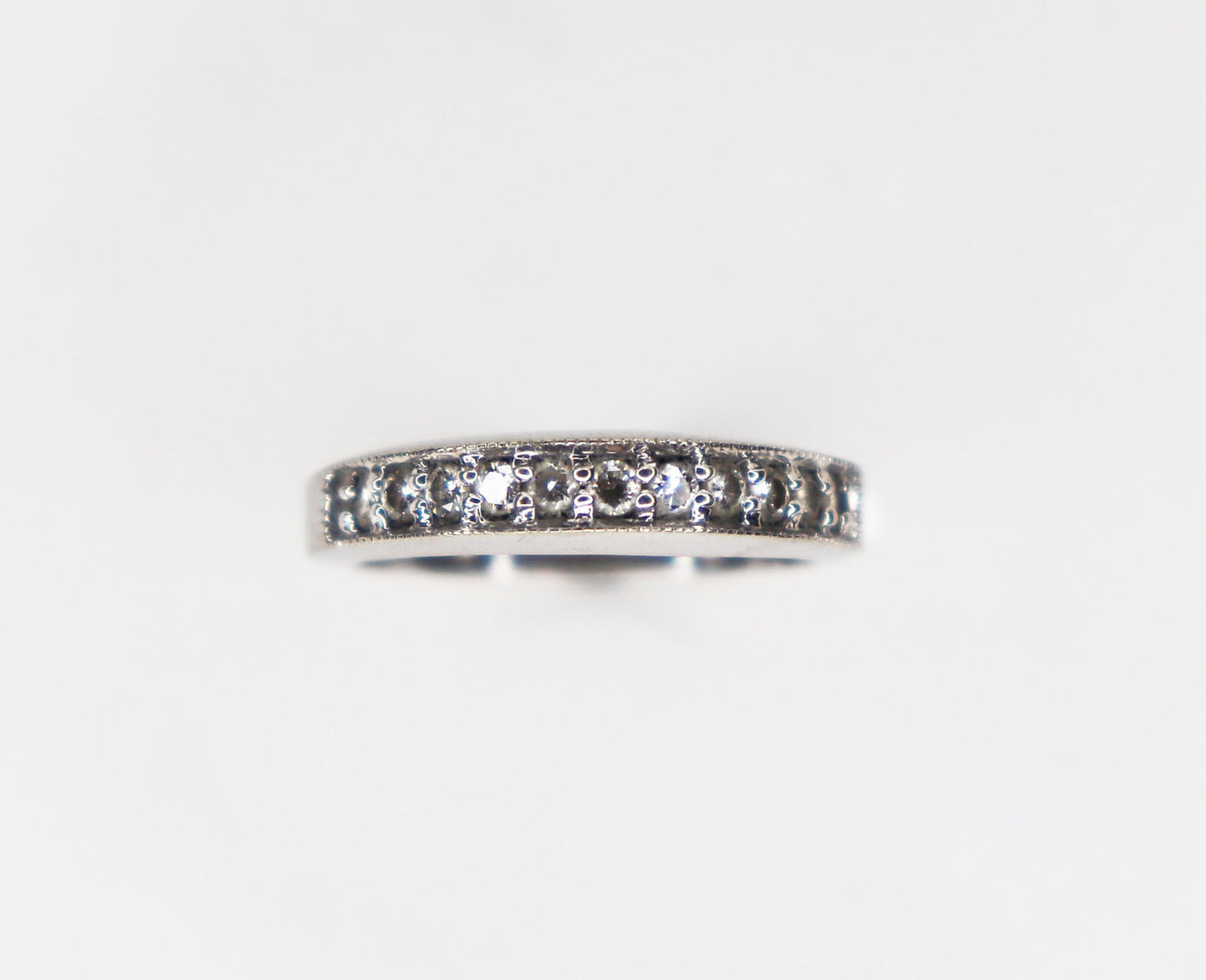 Miligrain Diamond Wedding Band