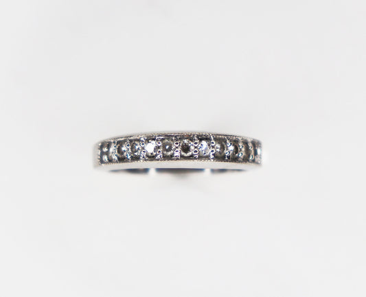 Miligrain Diamond Wedding Band