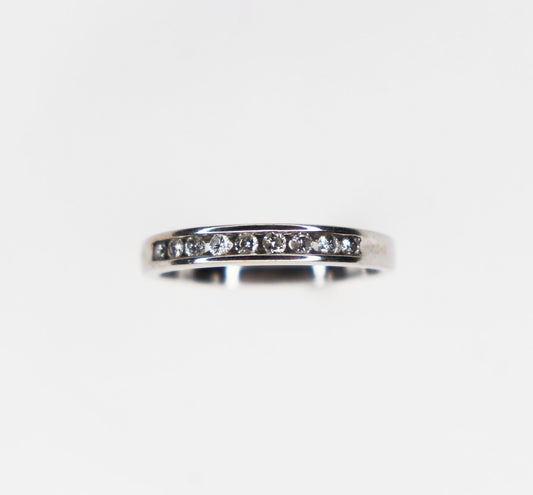 White Gold Channel Band