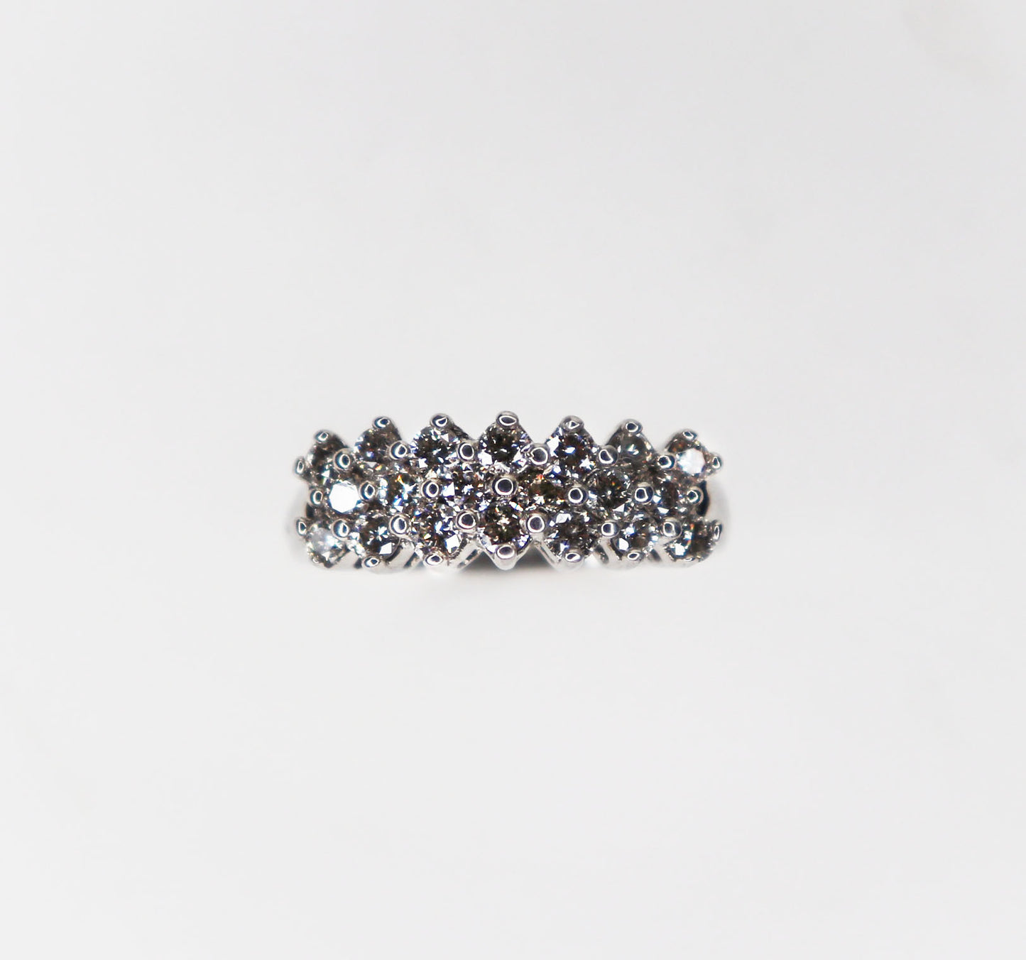 14kt Diamond Cluster Ring