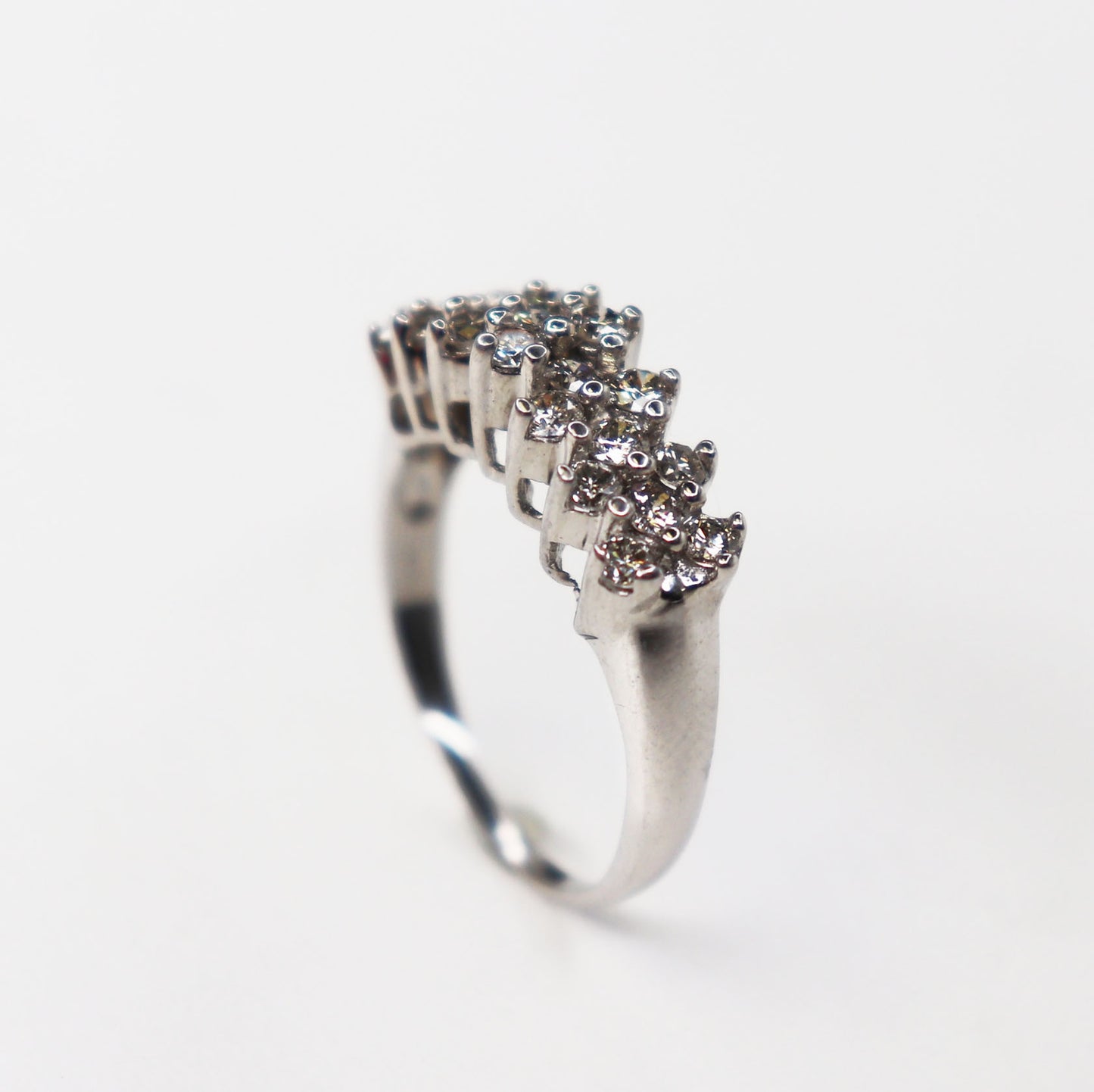 14kt Diamond Cluster Ring