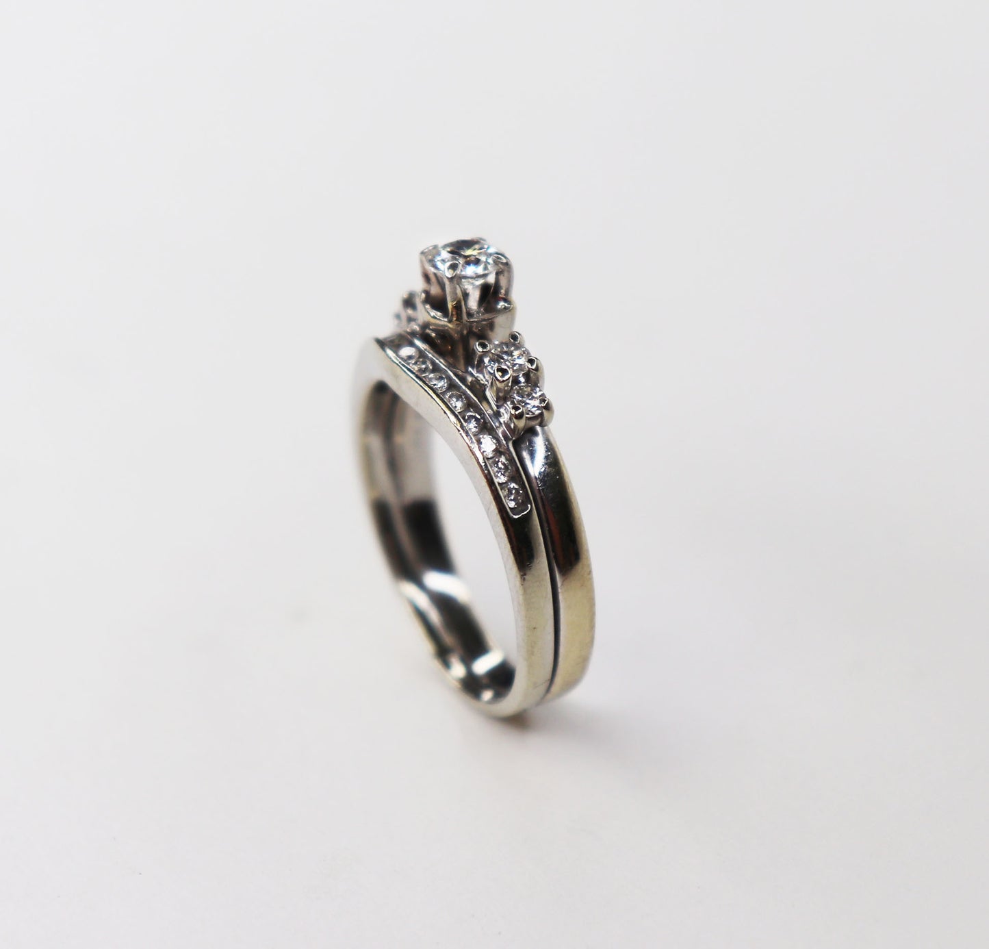 14kt Diamond Wedding Set