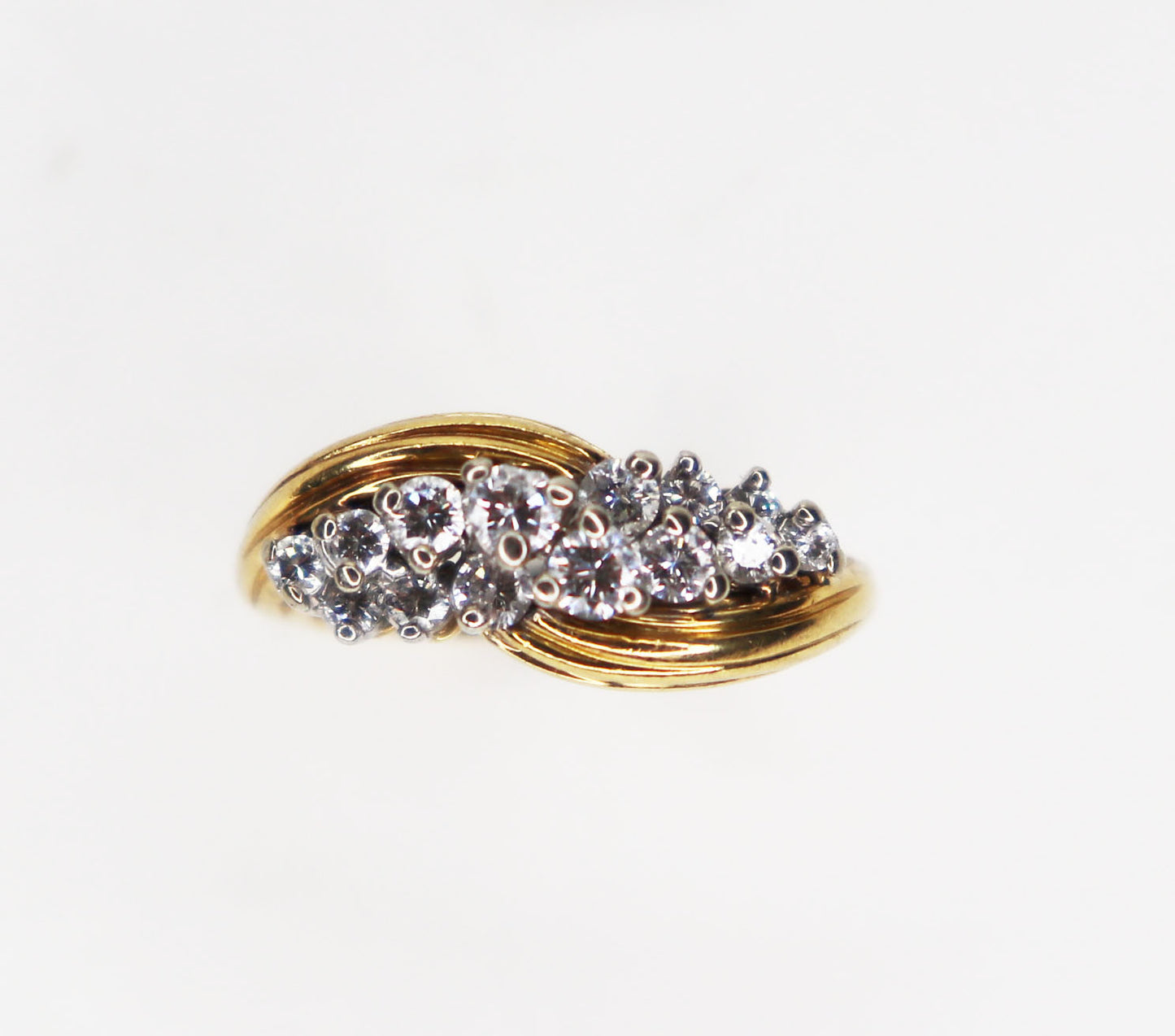 18kt Diamond Cluster Ring