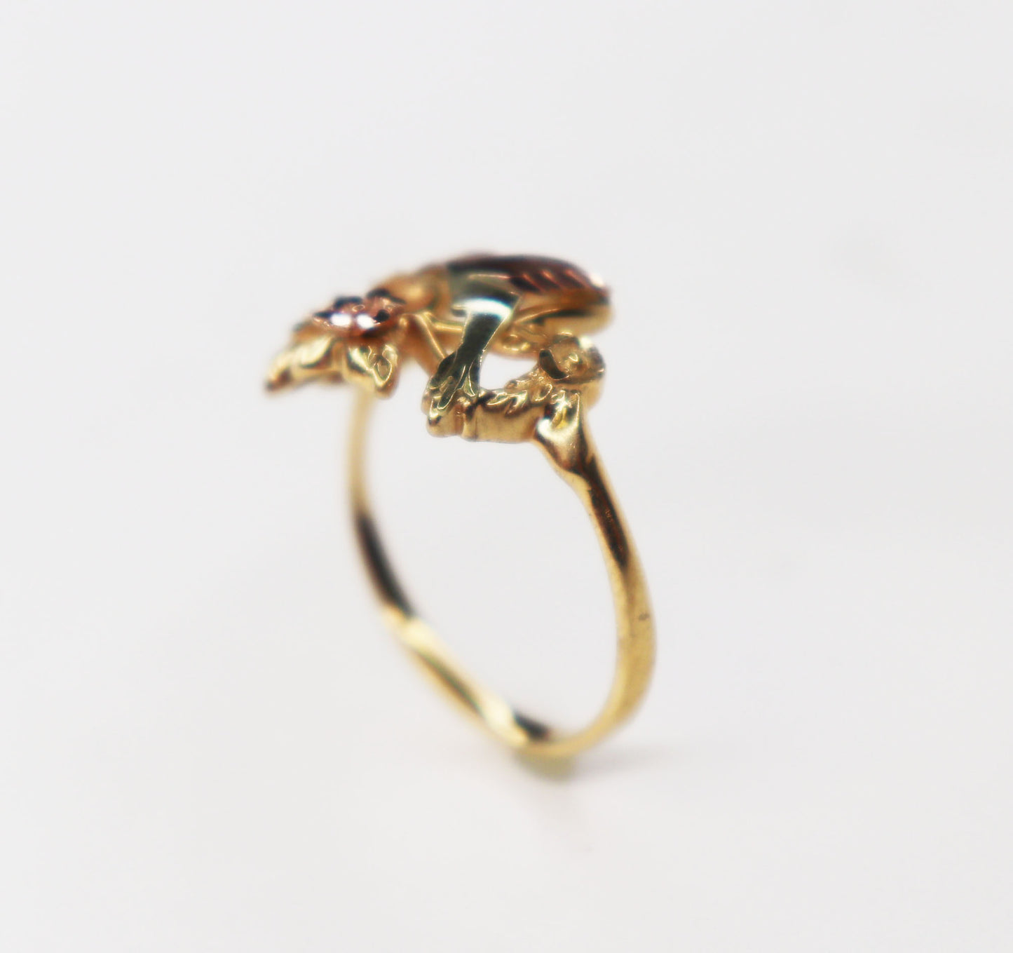 Black Hills Gold Hummingbird Ring