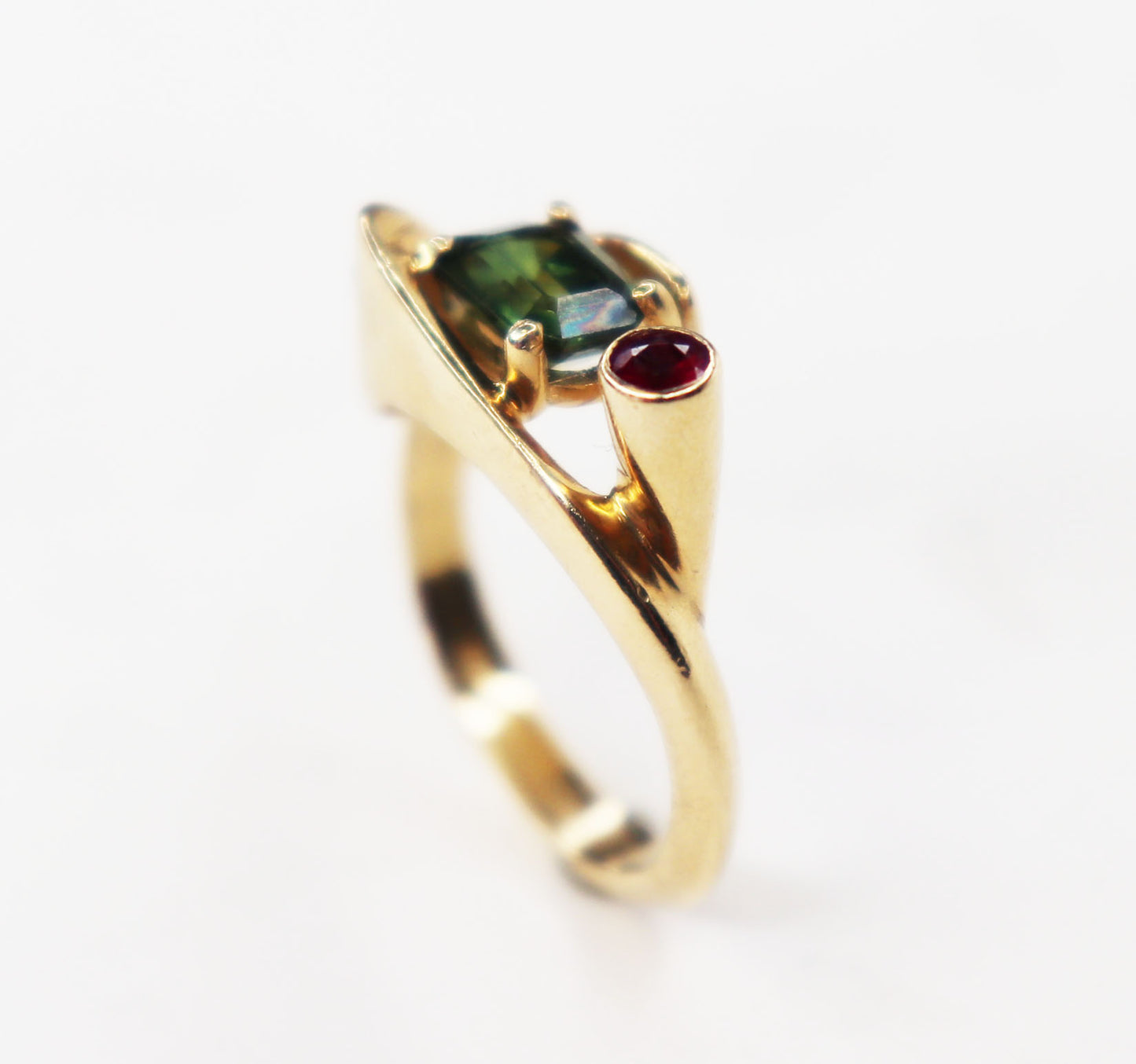 Midcentury Tourmaline Ring