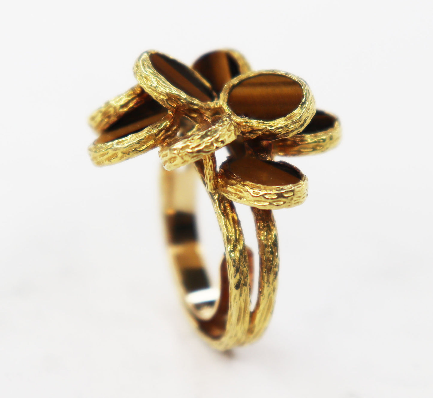 1970s Retro Era Tigers Eye Ring