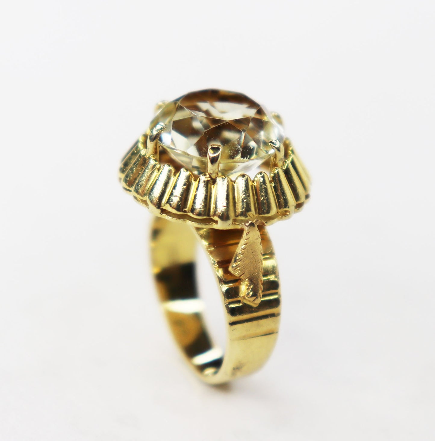 18kt Lemon Quartz Ring