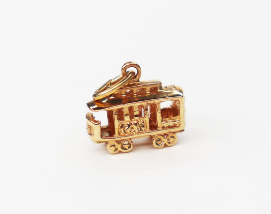 14kt Trolley Charm