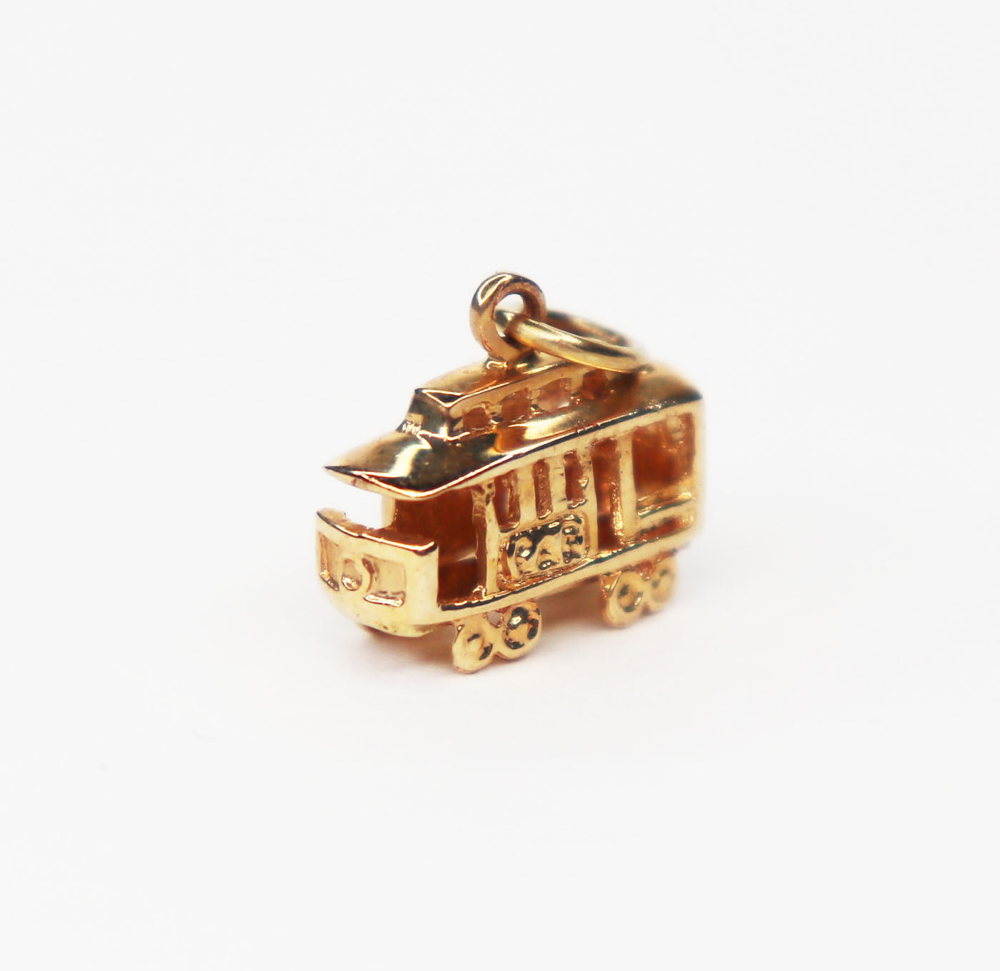 14kt Trolley Charm