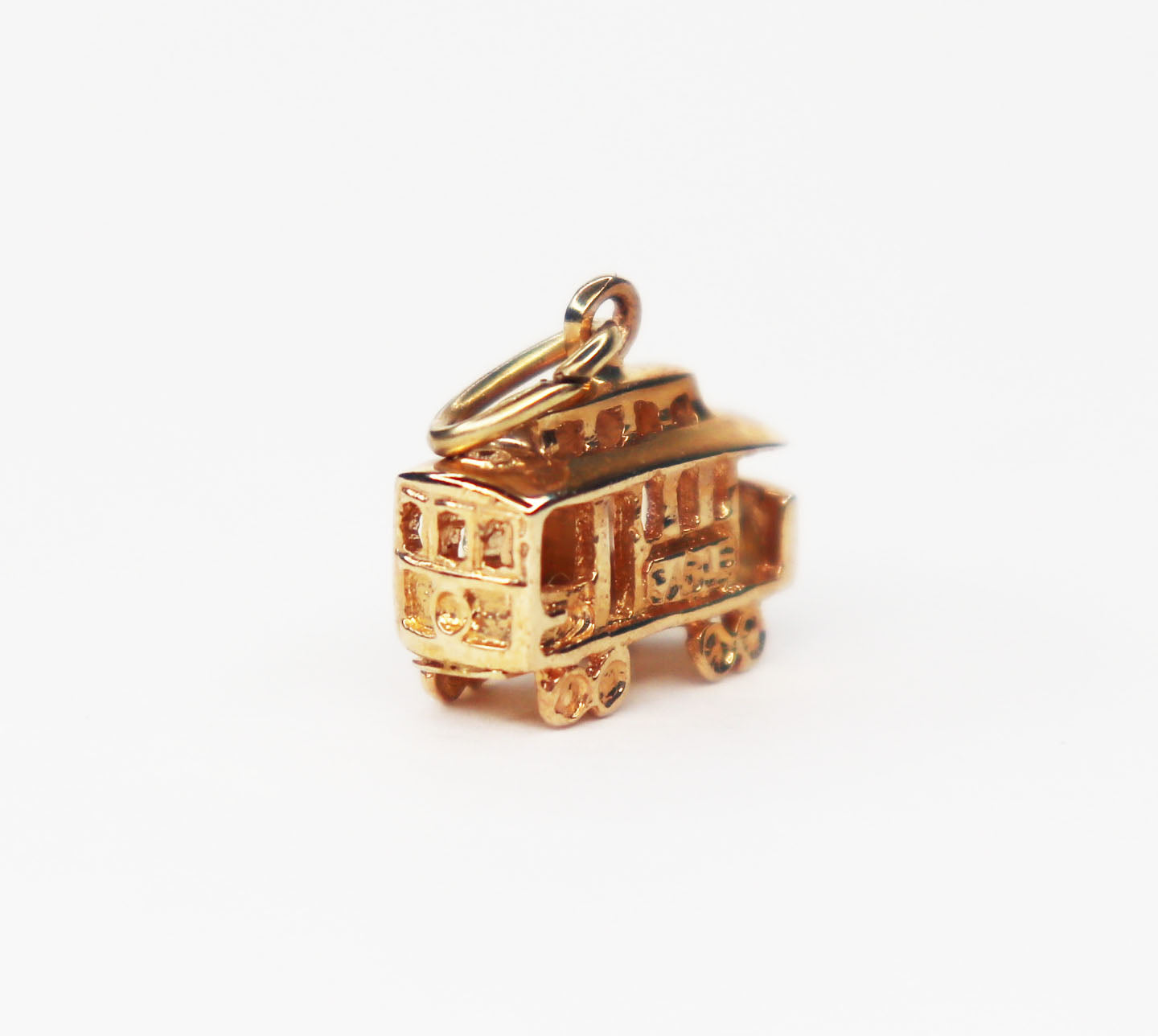 14kt Trolley Charm