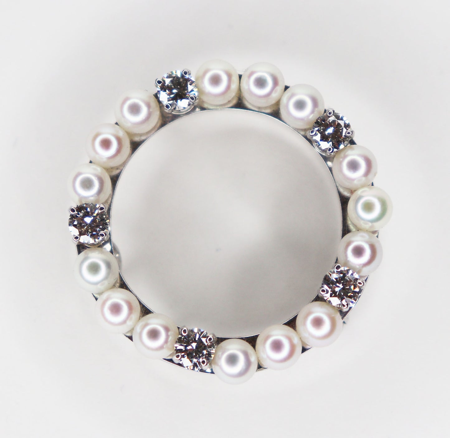 1950s Diamond & Pearl Convertible Brooch