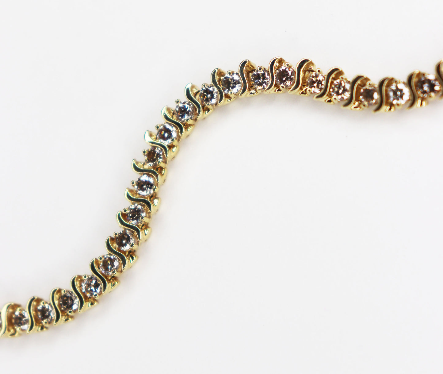 14kt Yellow Gold Tennis Bracelet