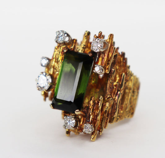 18kt Tourmaline & Diamond Ring